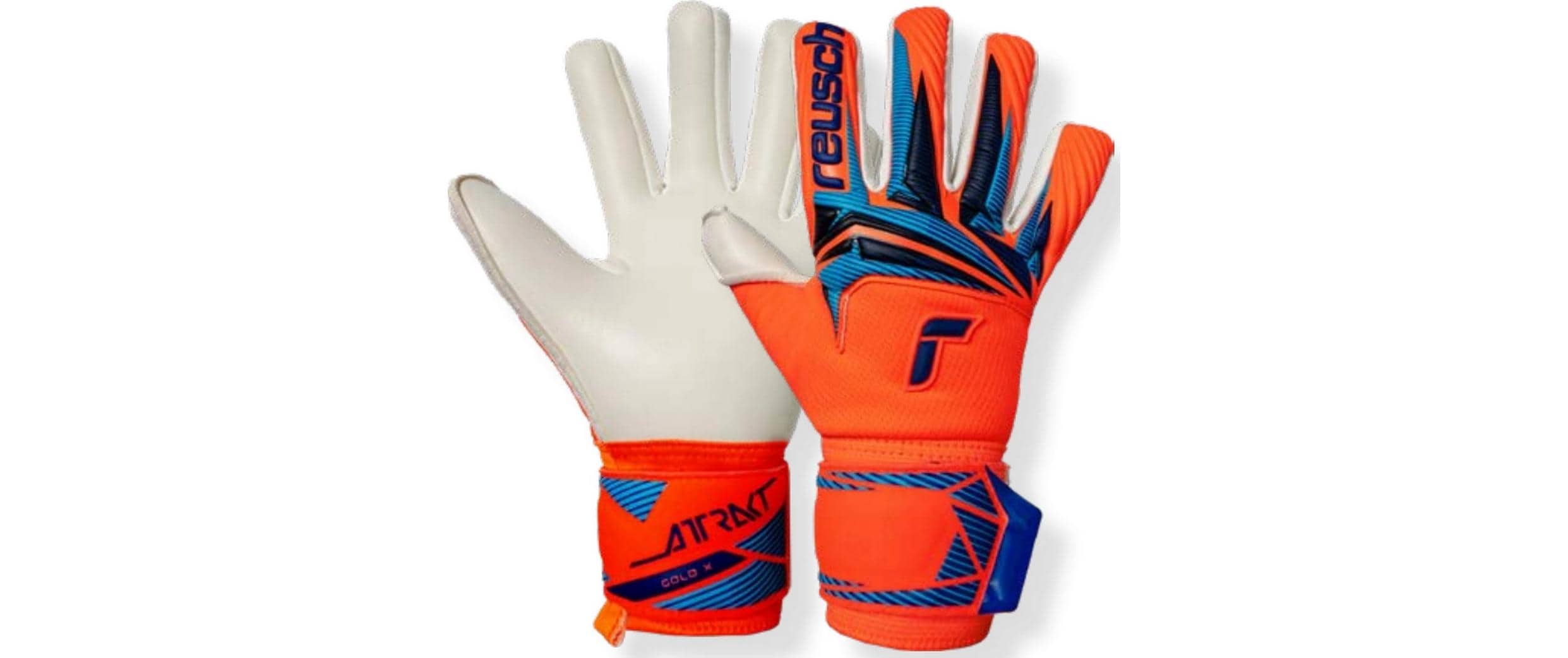 reusch Attrakt Gold X NC Junior Grösse: , Shocking Orange/Blau
