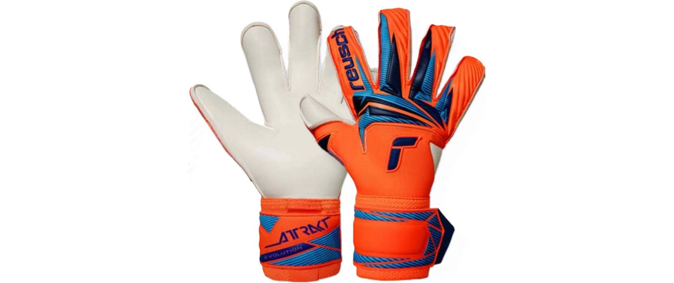 reusch Attrakt Gold X Evolution Grösse: , Shocking Orange/Blau