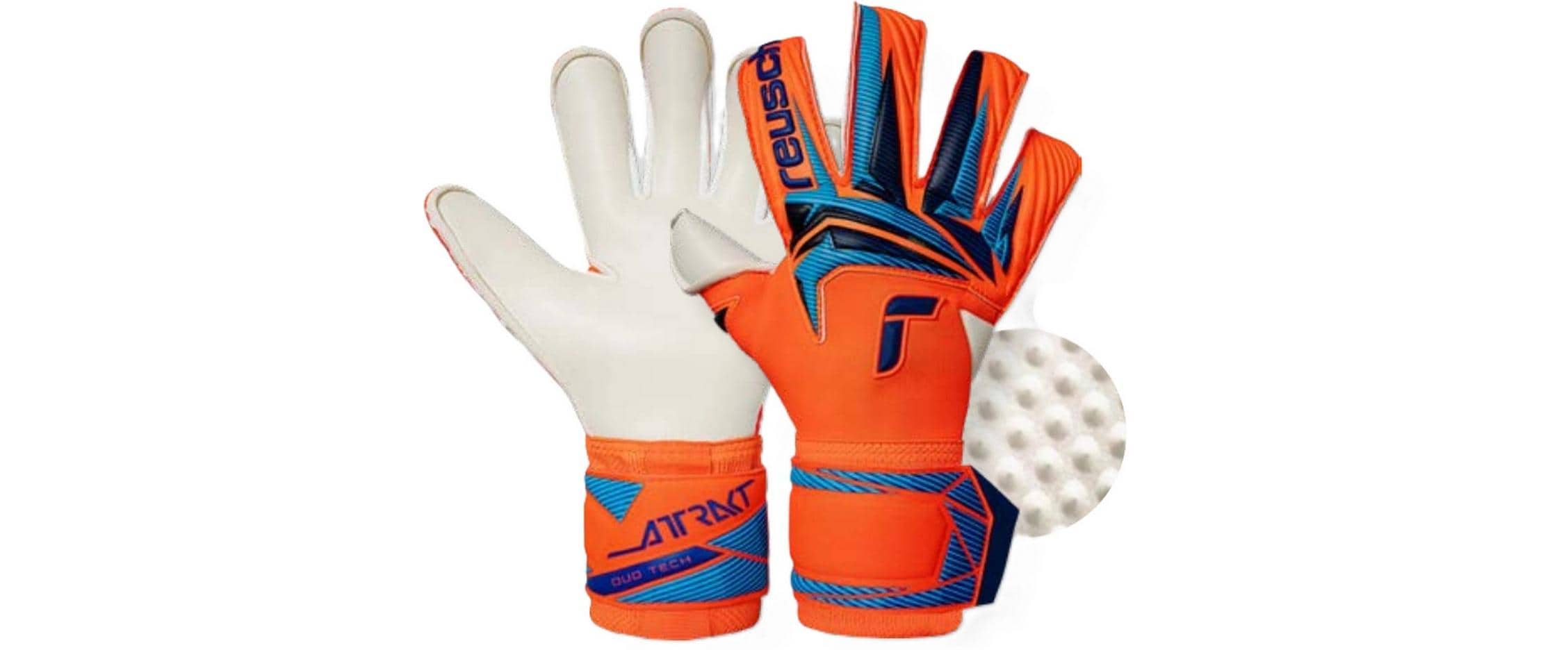 reusch Attrakt Duo Evolution Grösse: , Shocking Orange/Blau