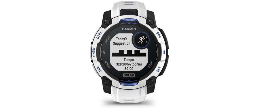 GARMIN Sportuhr Instinct 3 Solar Schwarz/Weiss