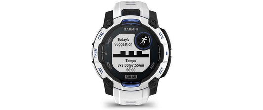 GARMIN Sportuhr Instinct 3 Solar Schwarz/Weiss