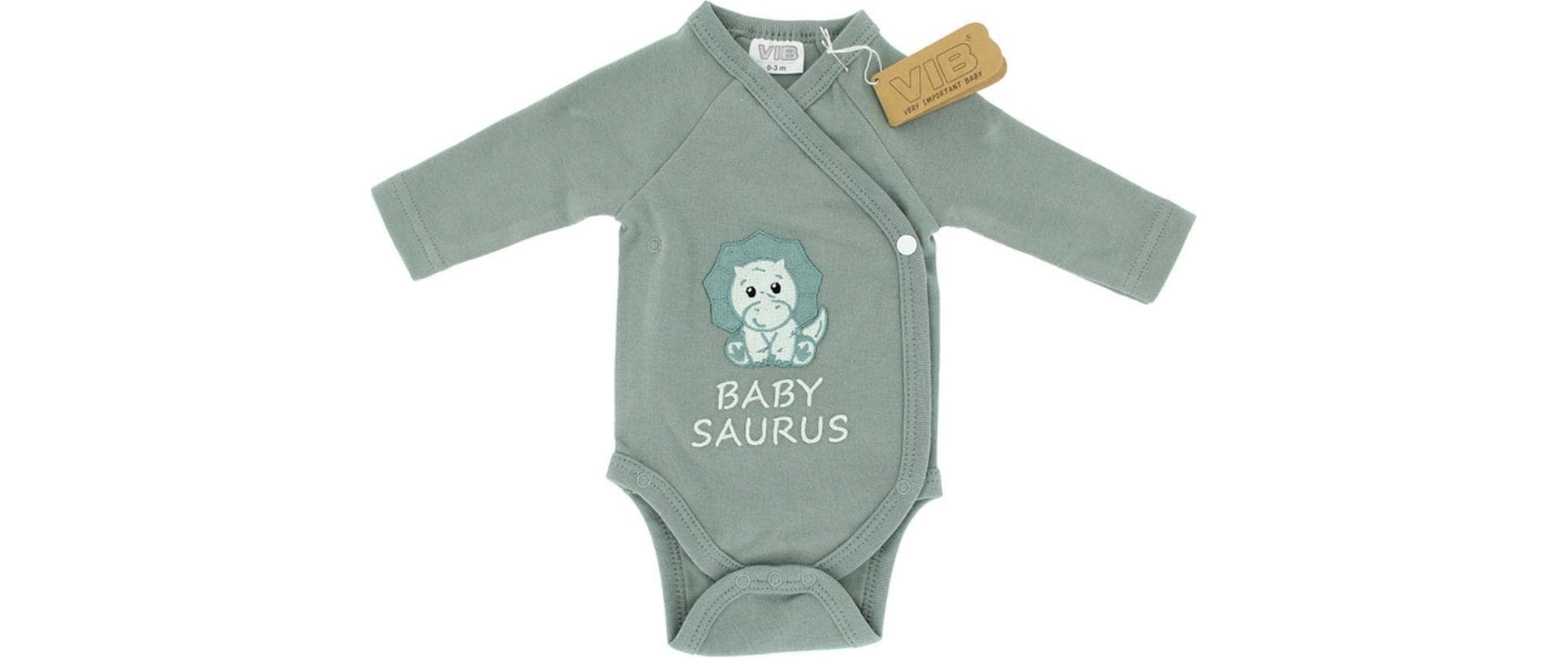 Very Important Baby Langarm-Wickelbody Body Dinosaurier Gr. 56