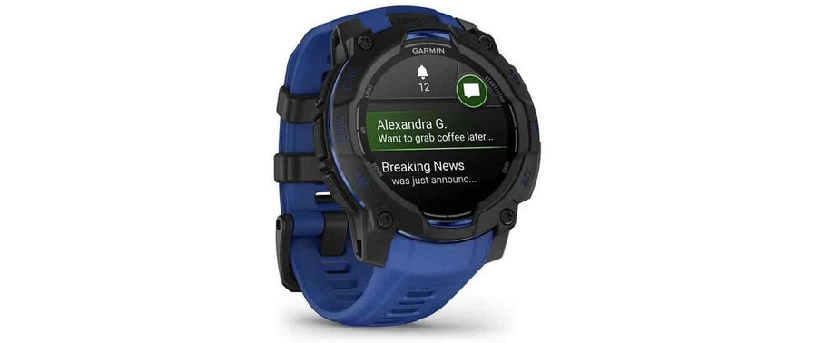 GARMIN Sportuhr Instinct 3 AMOLED Blue Black
