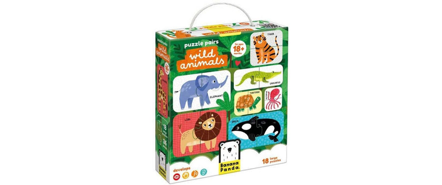 Banana Panda Puzzle Paare Wilde Tiere Pappe