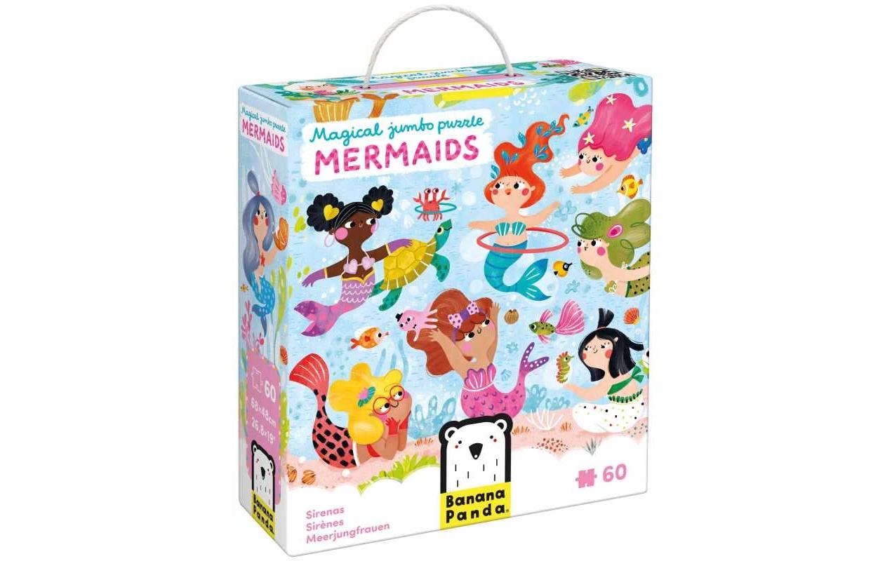 Banana Panda Puzzle Magical Jumbo Meerjungfrauen Pappe 60 Teile