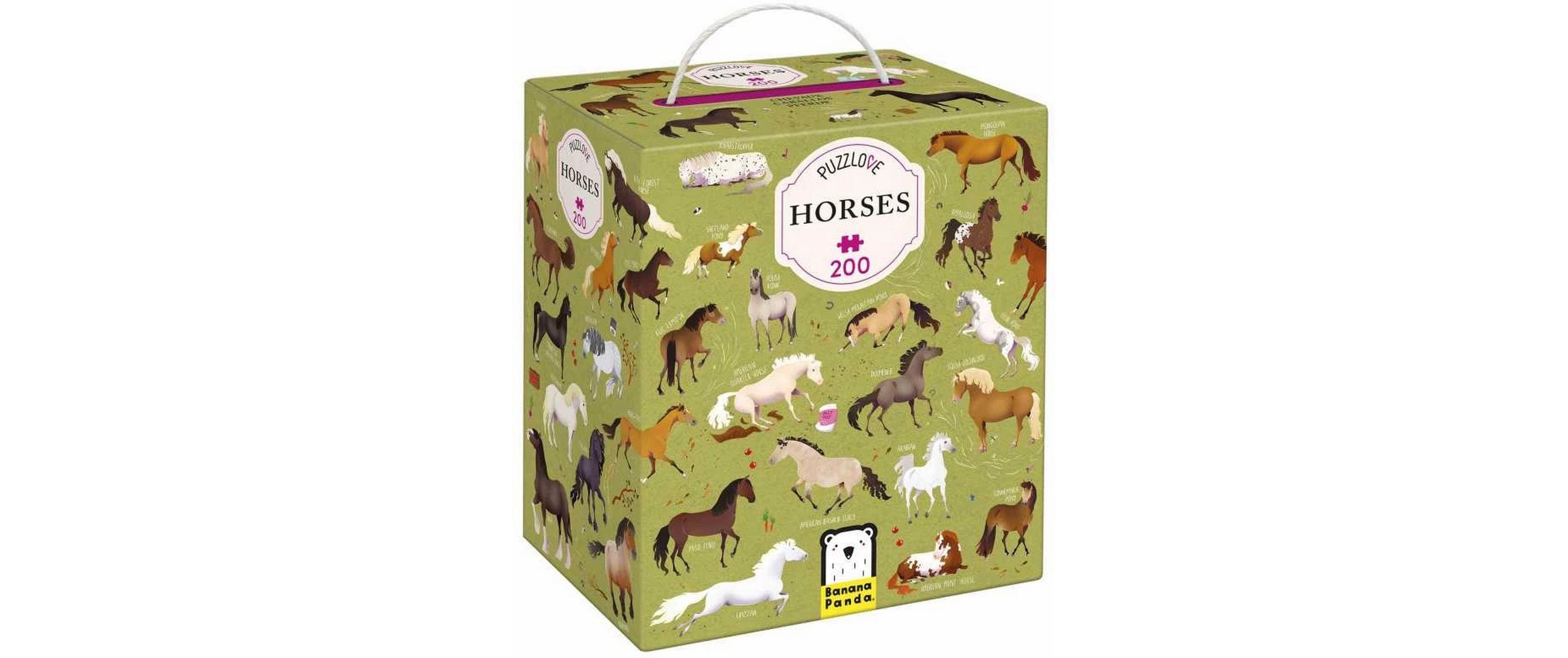 Banana Panda Puzzle Puzzlove Horses Pappe 200 Teile Klassisch