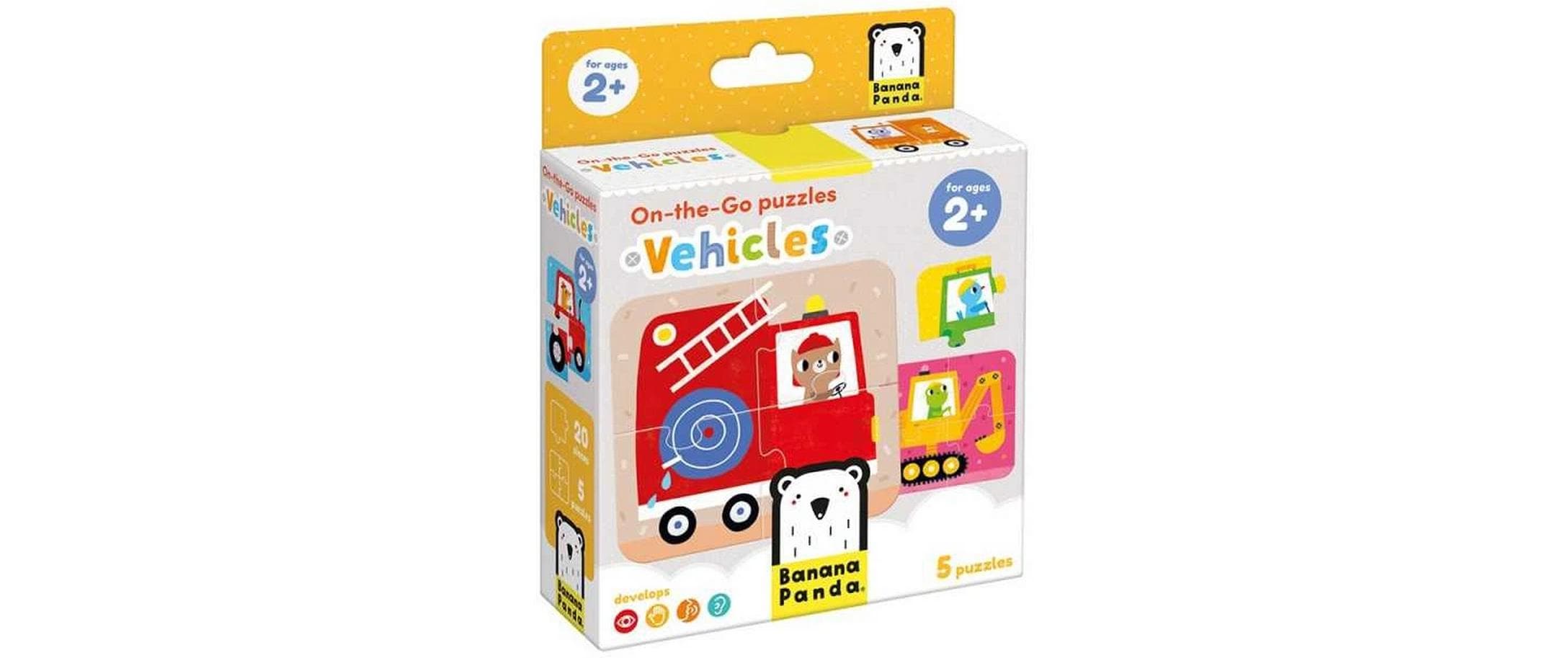 Banana Panda Puzzle On-the-Go Fahrzeuge Pappe 20 Teile