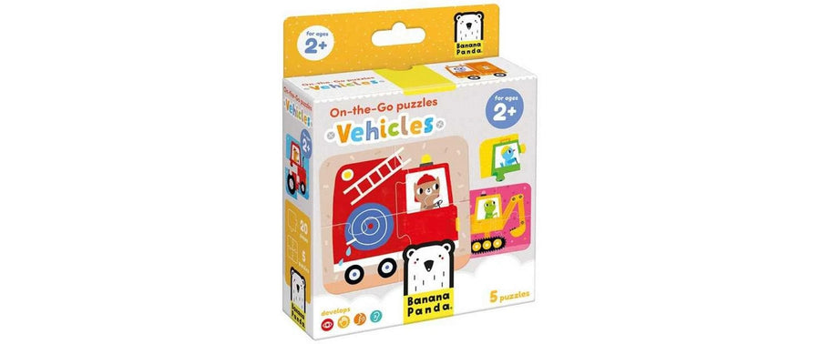 Banana Panda Puzzle On-the-Go Fahrzeuge Pappe 20 Teile