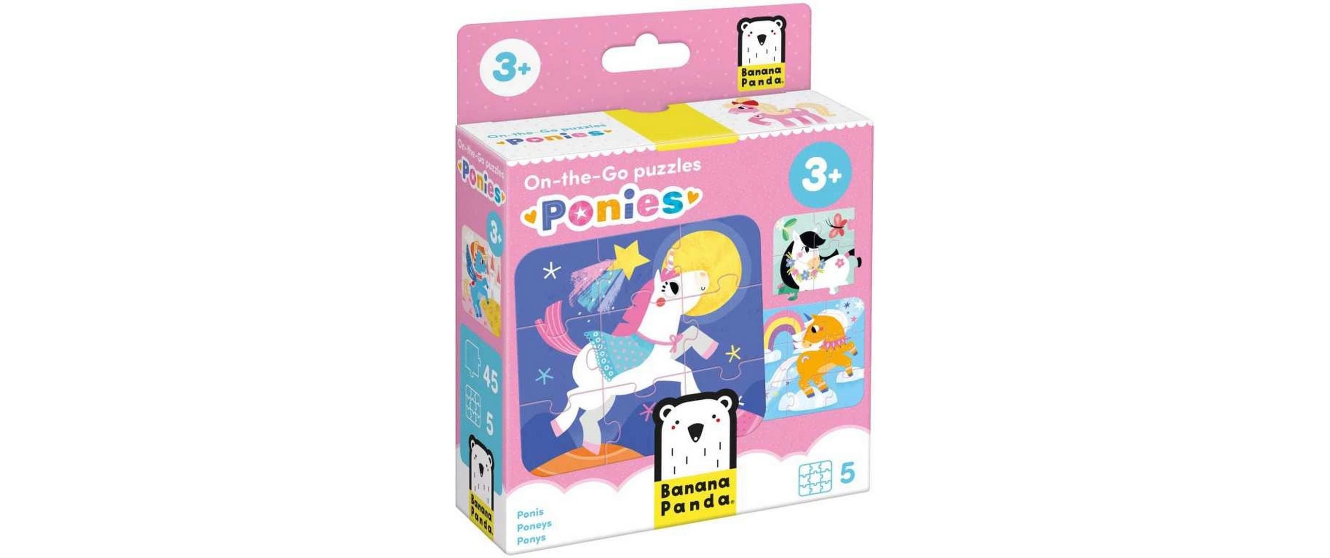 Banana Panda Puzzle On-The-Go Ponys Pappe 45 Teile