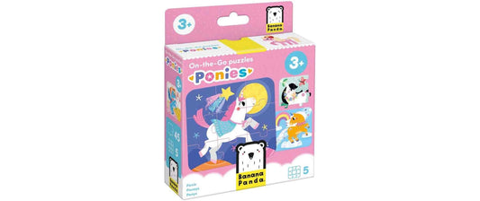 Banana Panda Puzzle On-The-Go Ponys Pappe 45 Teile