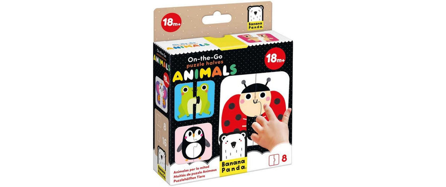 Banana Panda Puzzle On-the-Go Puzzlehälften Tiere Pappe 16 Teile