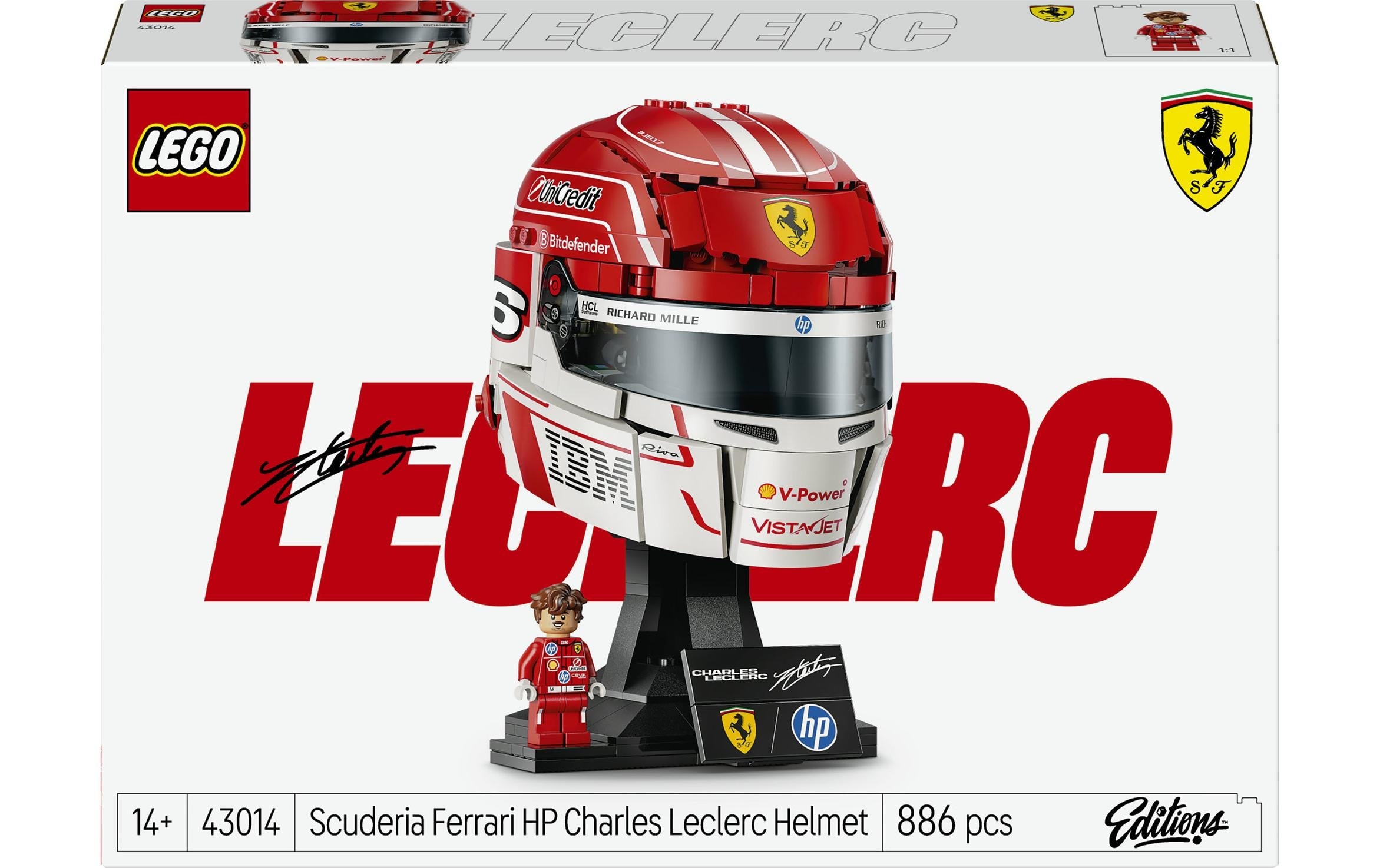 LEGO® Editions Scuderia Ferrari HP Charles Leclerc Helm 43014