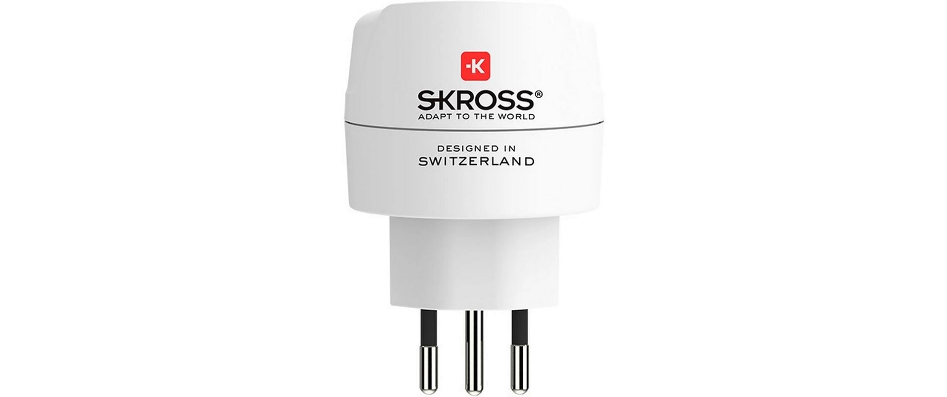 SKROSS Reiseadapter Europe to Switzerland + Italy + Brazil