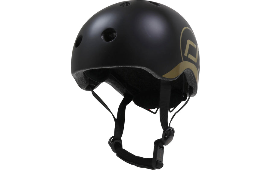 Scoot and Ride Kinderhelm Schwarz/Gold, XXS-S/45 - 50