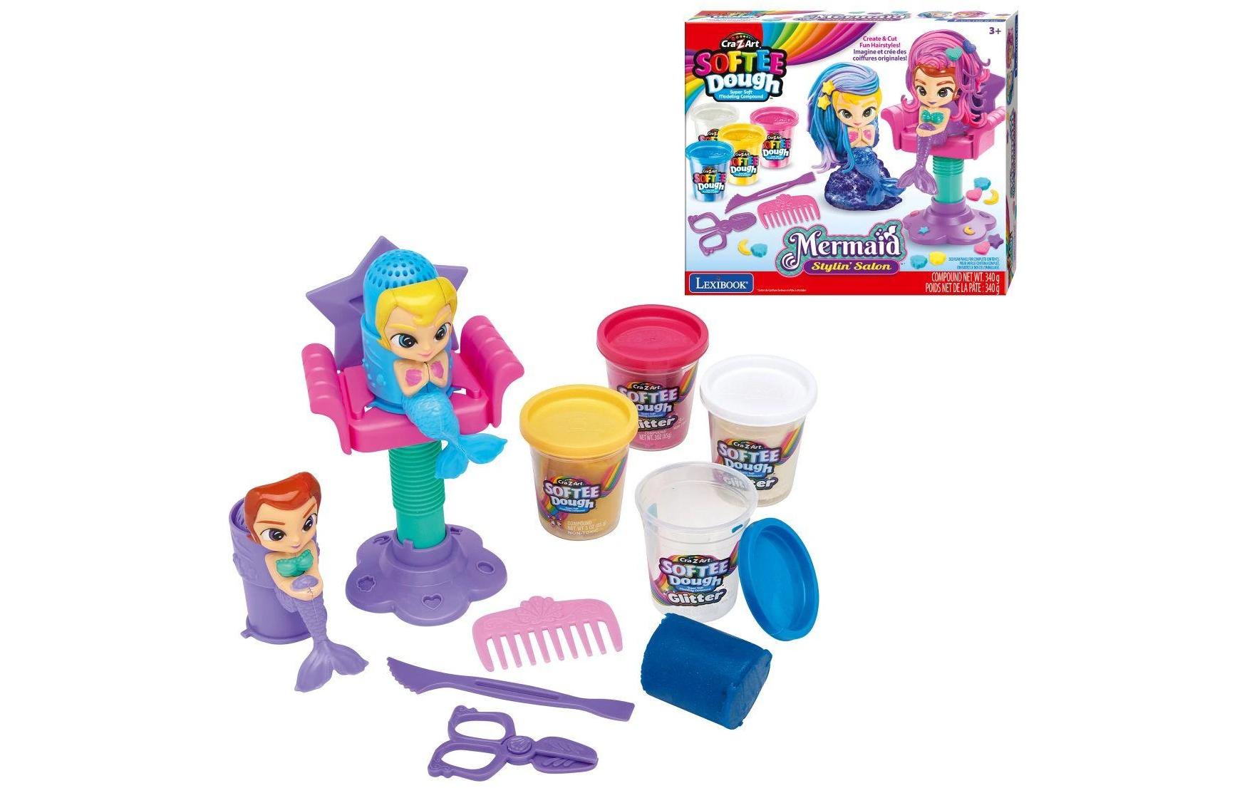Cra-Z-Art Knetspiel Softee Dough Meerjungfrau Friseursalon