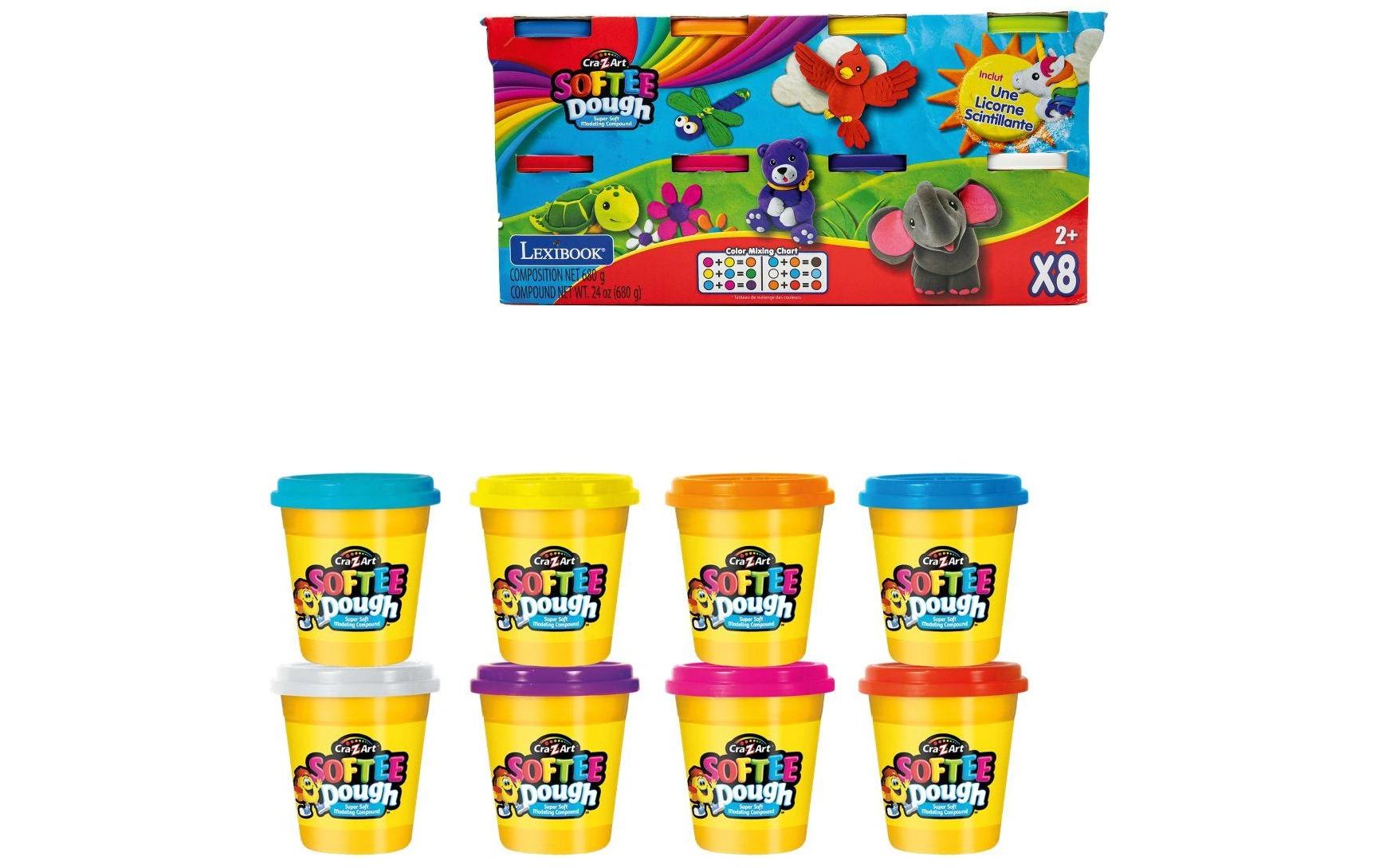 Cra-Z-Art Knetspiel Softee Dough 8 Tuben