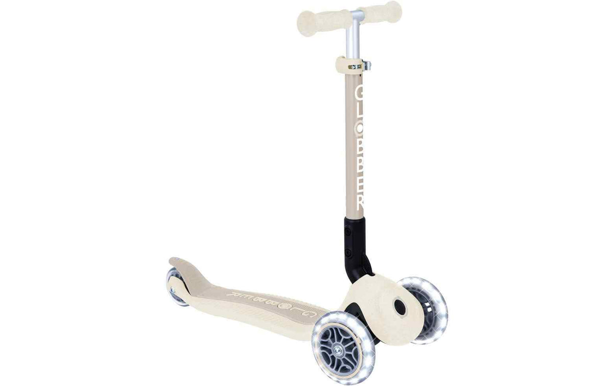 GLOBBER Scooter Junior Foldable Lights ECO Mini Beige