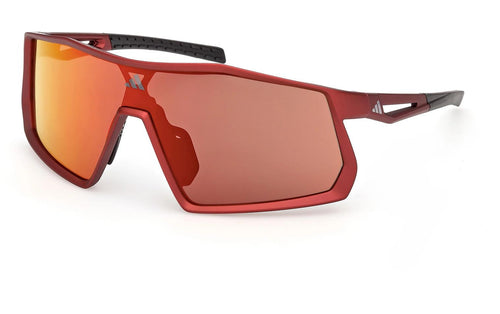 adidas Kentro SP0123 Sonnenbrille Matte Red, Roviex Mirror