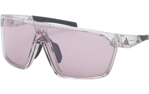 adidas Sportbrille SP0108 Photochromic Weiss Lila, Frame Crystal