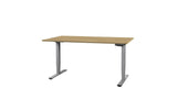 Contini Tisch höhenverstellbar Eiche Tischplatte 2.0x 0.9 m, Gestell