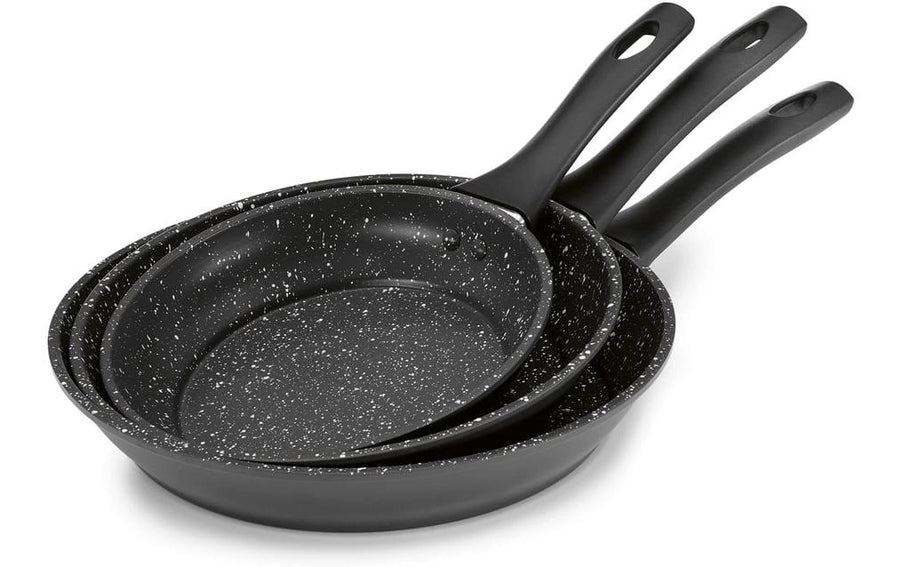 BRATmaxx Pfannenset Pfannen-Set 3-teilig 28 cm Karbonstahl