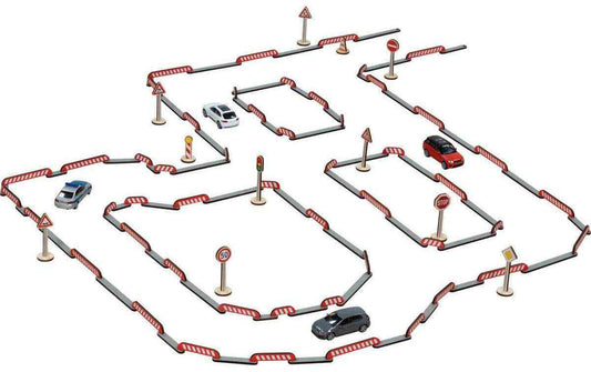 Goki Spielset Strassenbau FlexiRoads 80-teilig
