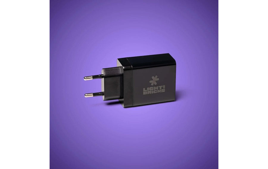 Light My Bricks 2.0 USB Steckdosen-Adapter 2-polig 2x USB-A 2x USB-C