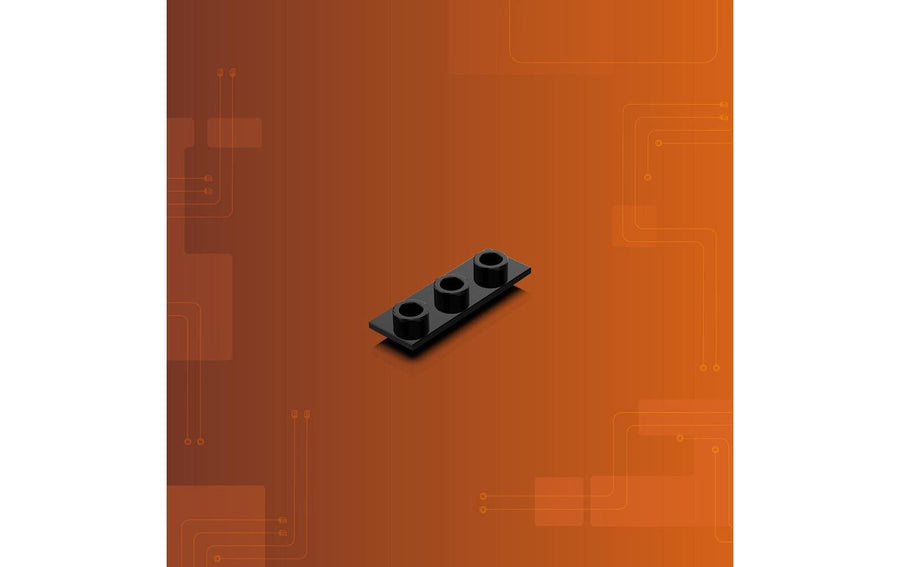 Light My Bricks 2.0 Tether Verbindungsplatte 1x3 Schwarz