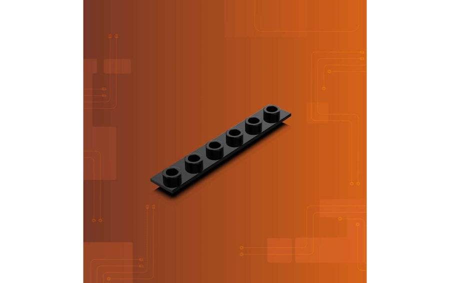 Light My Bricks 2.0 Tether Verbindungsplatte 1x6 Schwarz