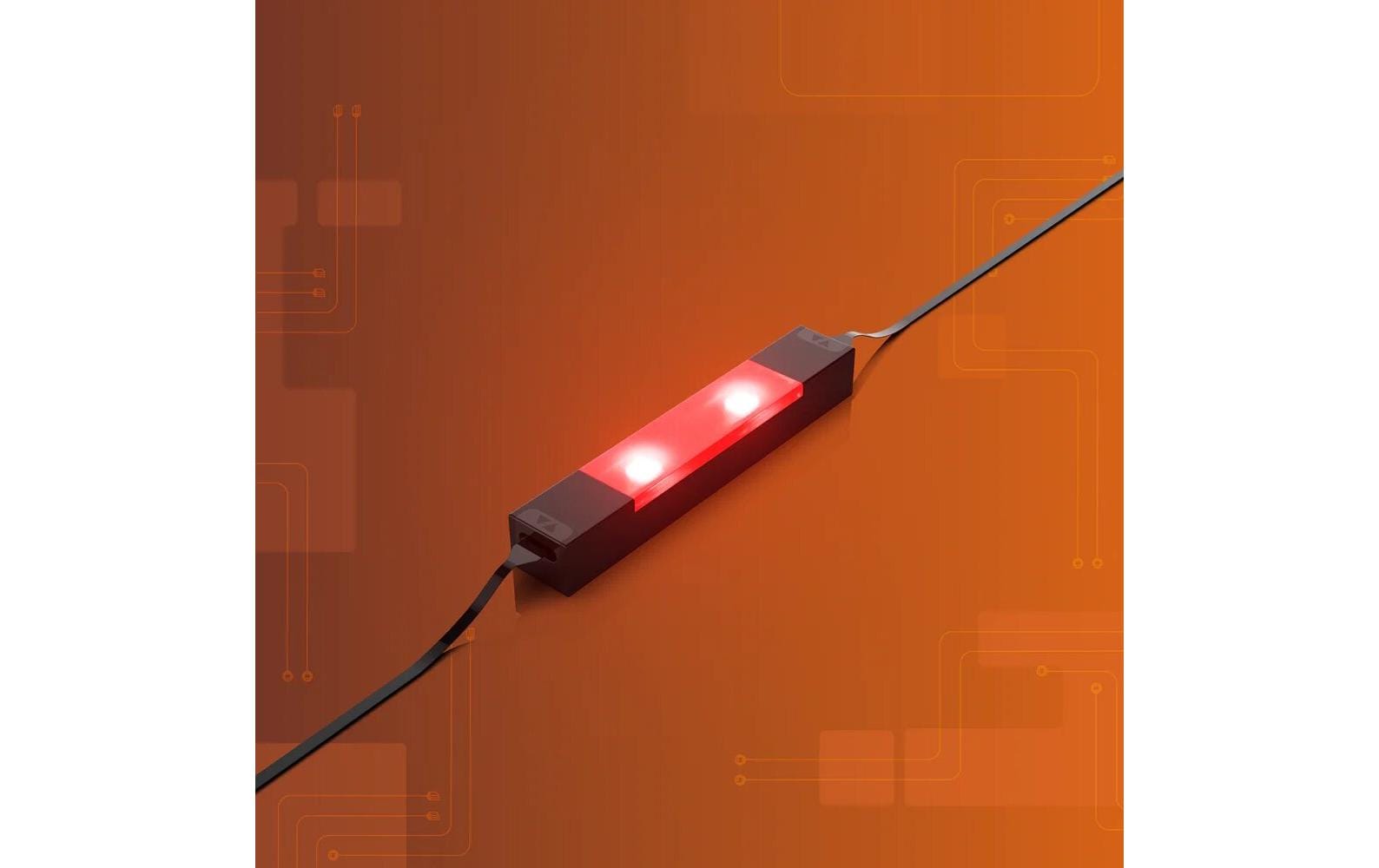 Light My Bricks 2.0 Meteor LED-Baustein 1 x 6 Rot 2er Pack
