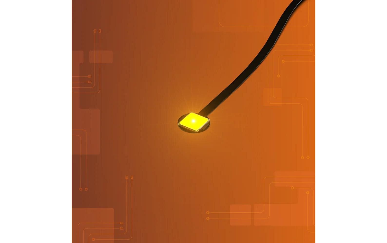 Light My Bricks 2.0 Astro LED Gross Orange Flacker-Effekt 30 cm 2er Pack