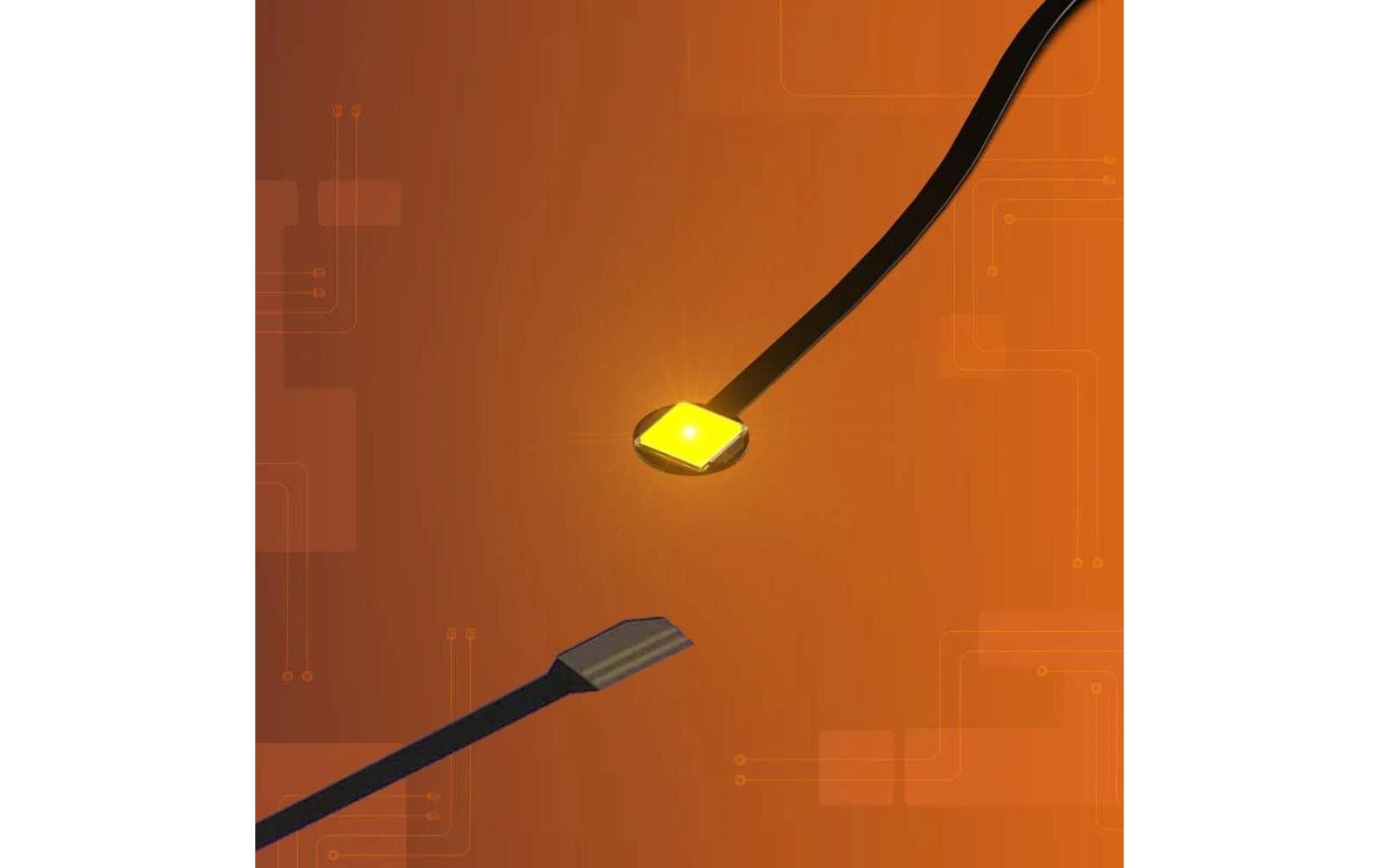 Light My Bricks 2.0 Astro LED Gross Orange 30 cm Flachkabel 4er Pack