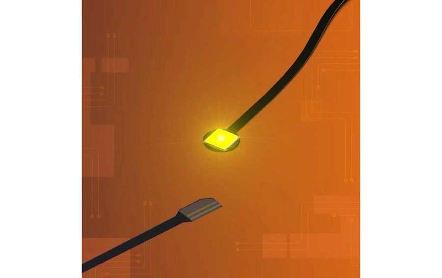 Light My Bricks 2.0 Astro LED Gross Gelb mit 30 cm Flachkabel 4er Pack