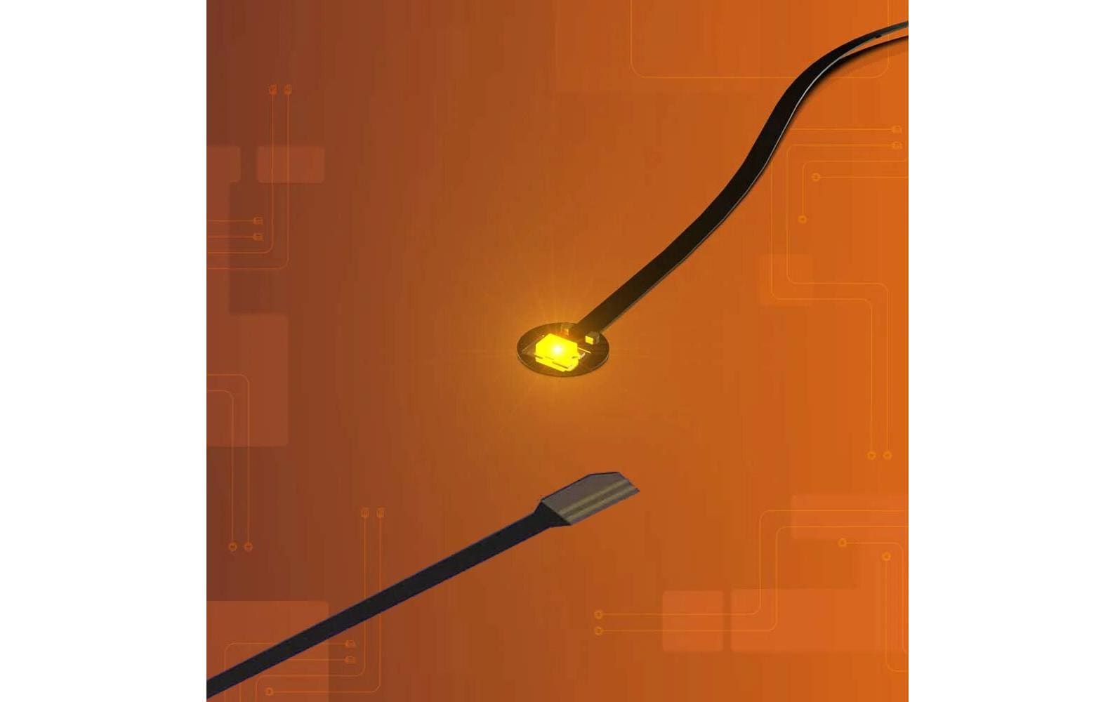 Light My Bricks 2.0 Astro LED Orange 30 cm Flachkabel 4er Pack