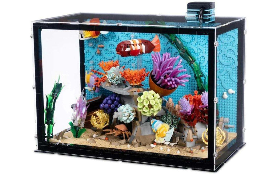 iDisplayit Acryl-Display LEGO 10366 Trop Aquarium 55 x 31 x 38 cm