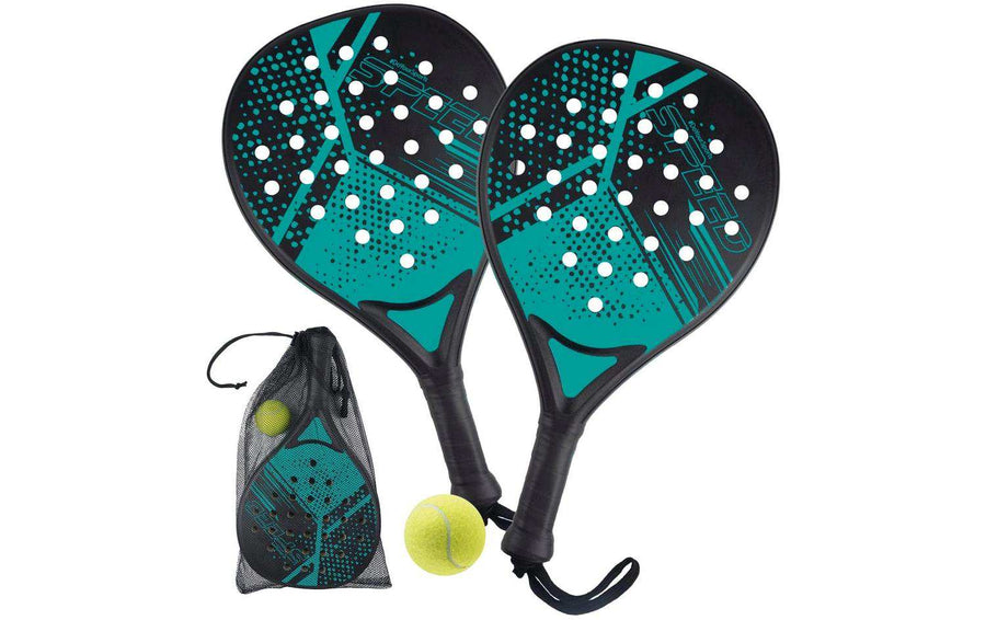 DoYourSports Padelschläger 46.5 cm Starter Set 4-tlg. Schwarz