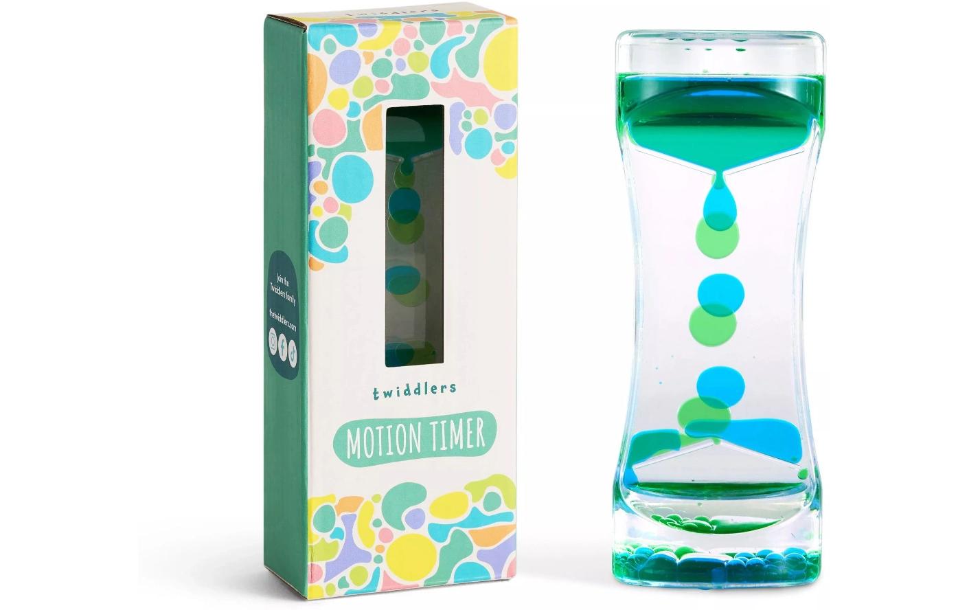 Twiddlers Flüssige Sanduhr Grün/Blau