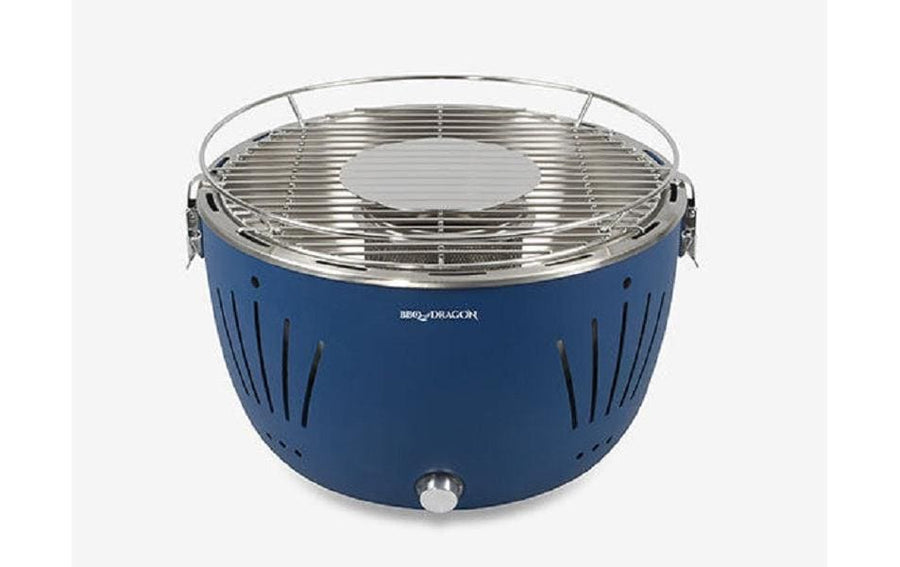 BBQ Dragon Tischgrill Blau – Kompakter Grill mit 34 cm Durchmesser Grills & Feuerstellen BBQ Dragon