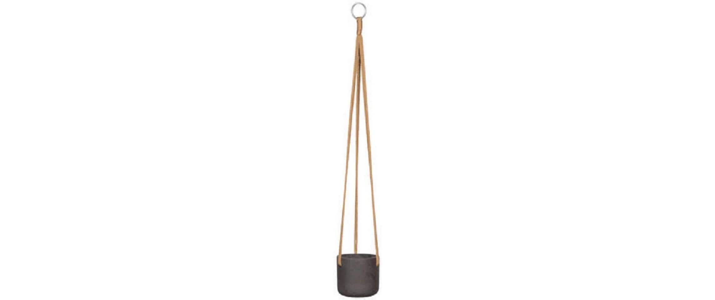 Pottery Pots Pflanzentopf Hanging Charlie XXS Black Washed