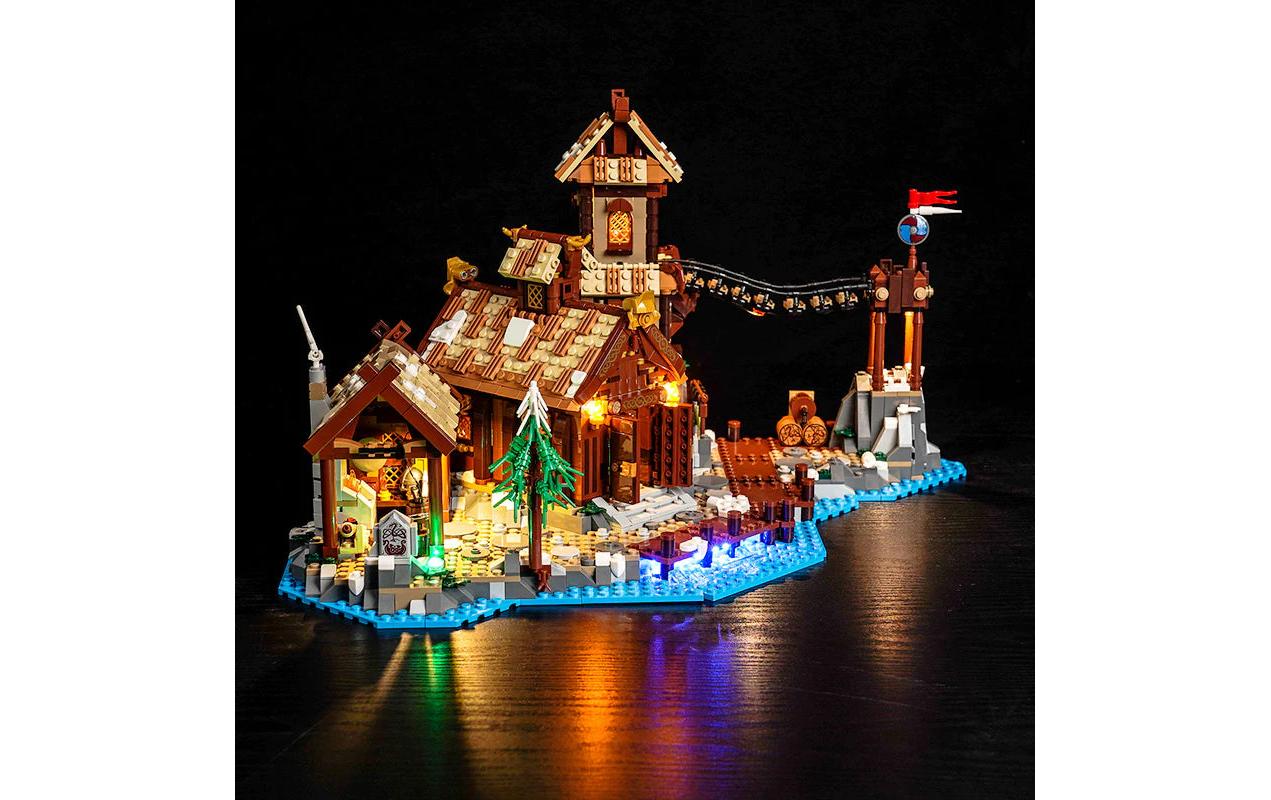 BrickBling LED-Licht-Set für LEGO® Wikingerdorf (21343)