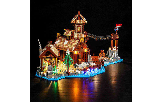 BrickBling LED-Licht-Set für LEGO® Wikingerdorf (21343)