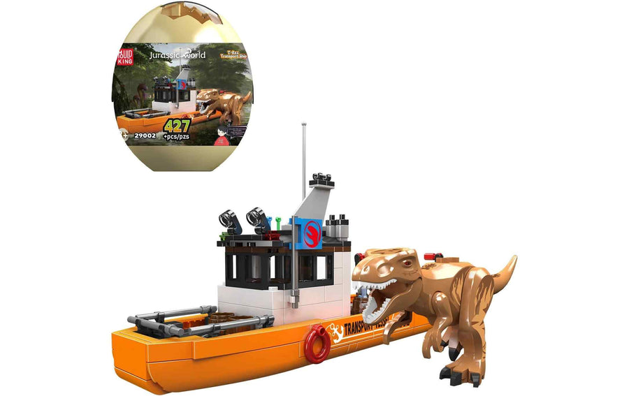 Mould King T-Rex Transportschiff Dinosaurier-Fans