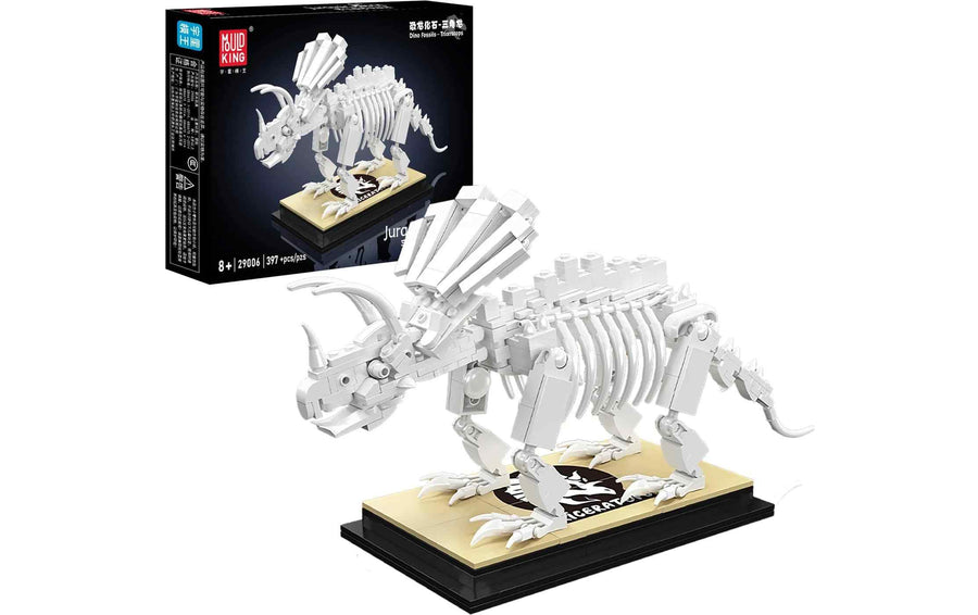 Mould King Triceratops Fossil Dinosaurier-Fossil Skelett-Modell