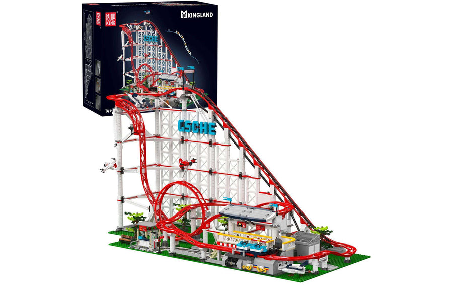 Mould King 11014 Achterbahn mit Elektroantrieb
