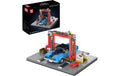 Mould King Werkstatt und Challenger Muscle Car Werkstatt-Diorama