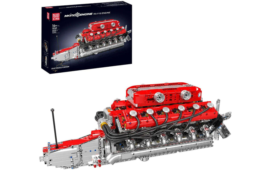 Mould King Supercar V12 Motor Technik Klemmbaustein-Set