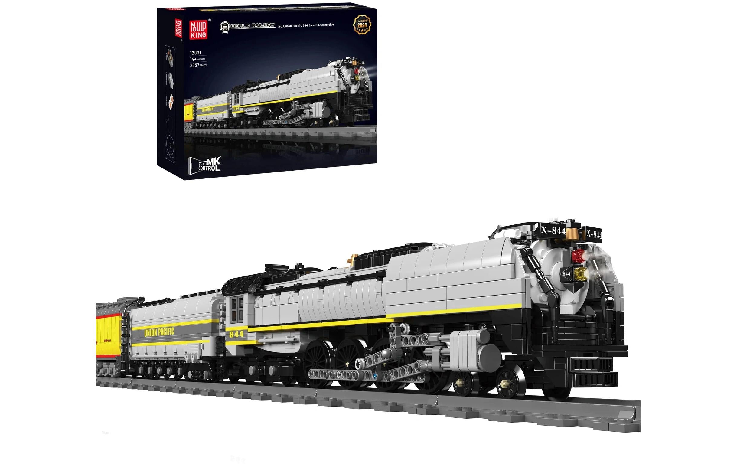 Mould King Union Pacific 844 Dampflokomotive