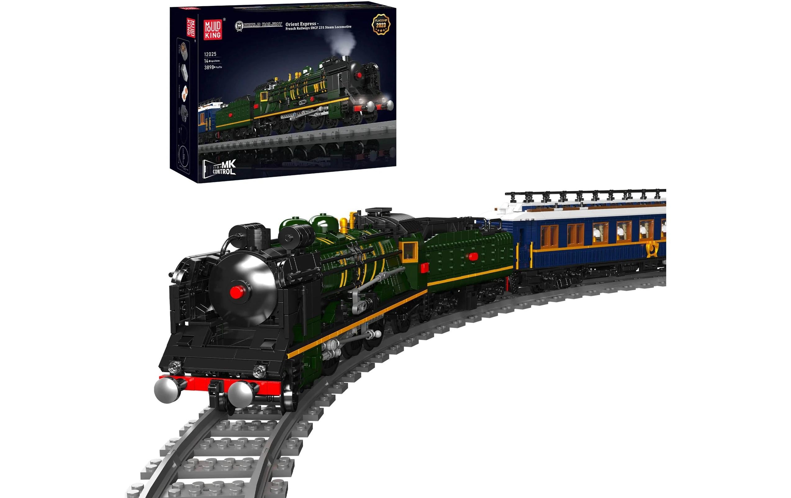 Mould King Orient Express Dampflokomotive