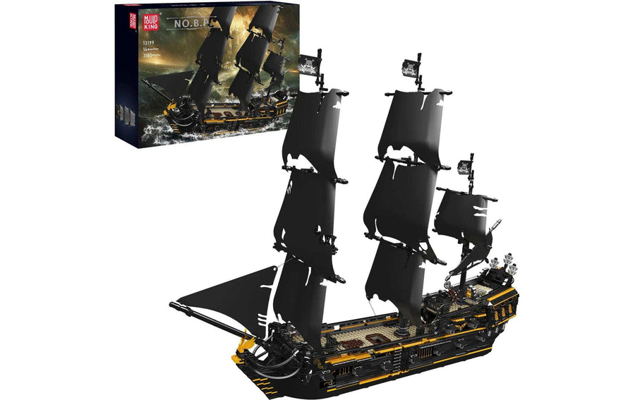 Mould King Black Pearl Nautik Piraten Klemmbaustein-Set