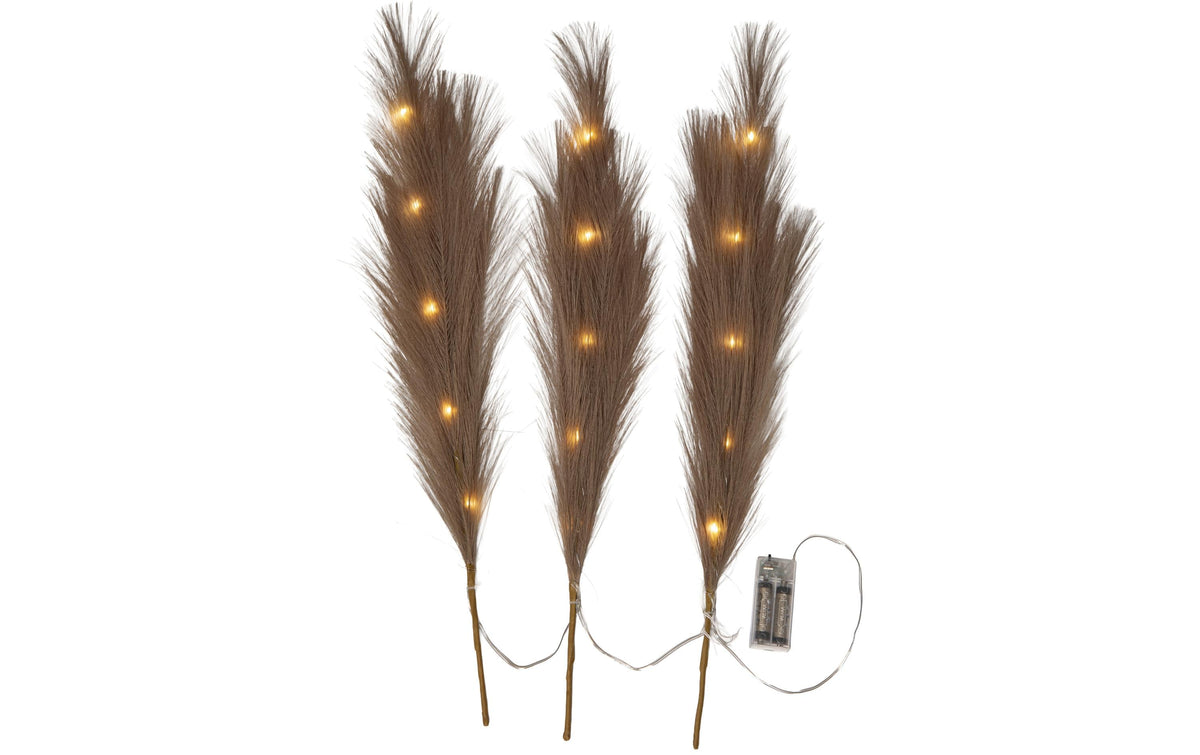Lichterkette Star Trading Dekorativer Zweig Plumes Warmweiss